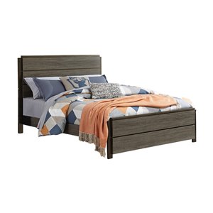 Lit plateforme Vestavia de Mazin Industries, très grand format, gris