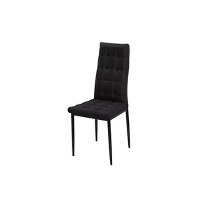 Mazin Industries Justina Traditional Side Chair - Black - Set of 2