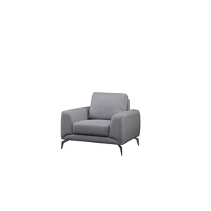 Mazin Industries Appleby Modern Polyester/Polyester Blend Accent Chair - Gray