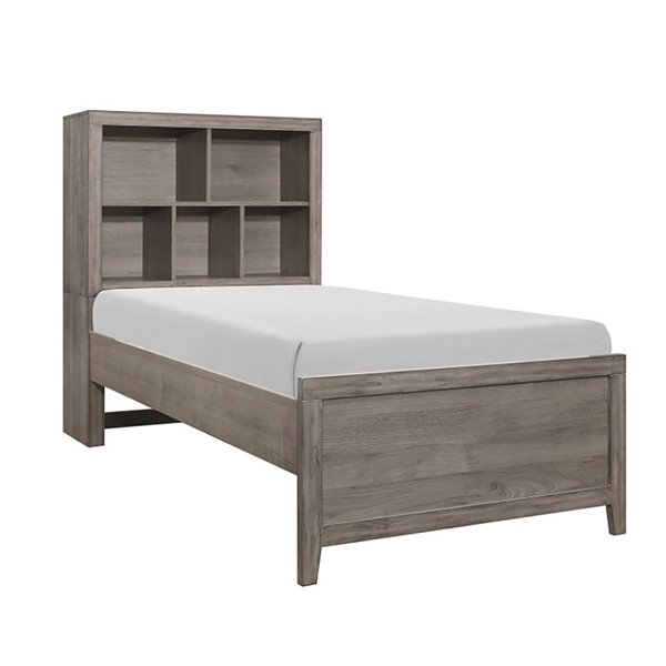 bookcase headboard twin bed