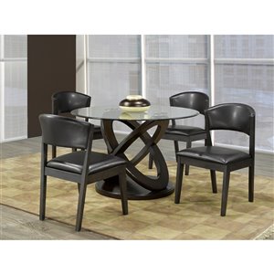 Mazin Industries The Sphere Transitional Side Chair - Gray - Set of 2