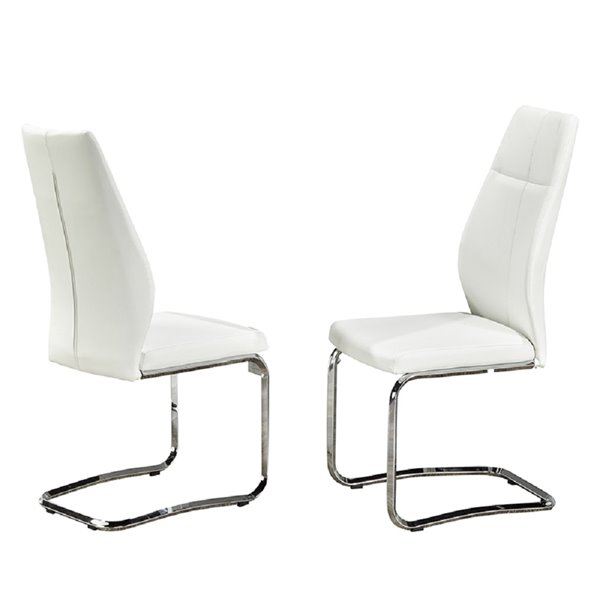 HomeTrend Jason Contemporary Side Chair - White - Set of 2