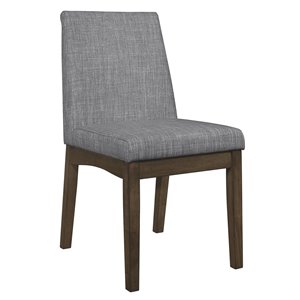 HomeTrend Whittaker Contemporary Side Chair - Gray - Set of 2
