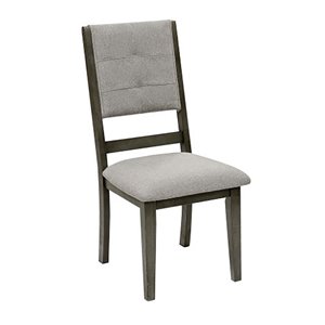 Mazin Industries Nisky Transitional Side Chair - Gray - Set of 2