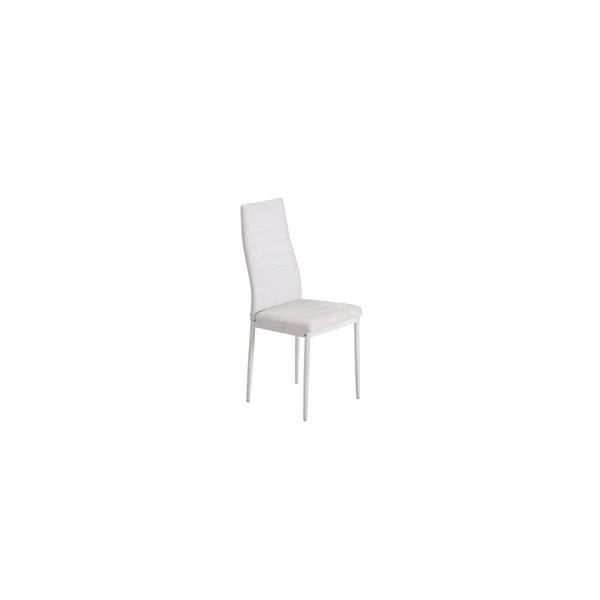 HomeTrend Florian Dining Set with Rectangular Table - White - 4-Piece