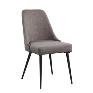 Mazin Industries Palladium Traditional Side Chair - Black - Set of 2