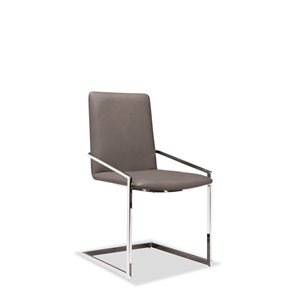 Mazin Industries Crystalle Contemporary Side Chair - Gray - Set of 2