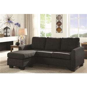 Sofa moderne Promytheus de Mazin Industries, lin, gris foncé