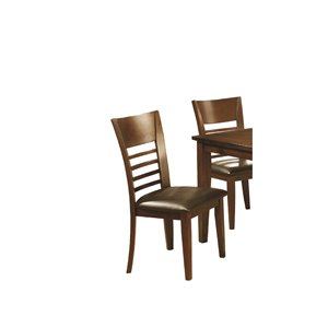 Chaises contemporaines Brookville de Mazin Industries, marron, ensemble de 2