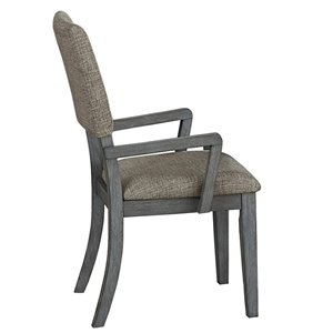 Mazin Industries Avenhorn Contemporary Arm Chair - Gray - Set of 2
