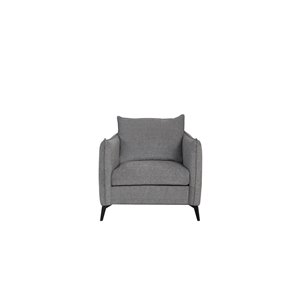 Mazin Industries Gardiner Modern Polyester/Polyester Blend Accent Chair - Gray