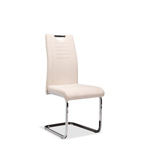 HomeTrend Normandy Contemporary Side Chair - White - Set of 2