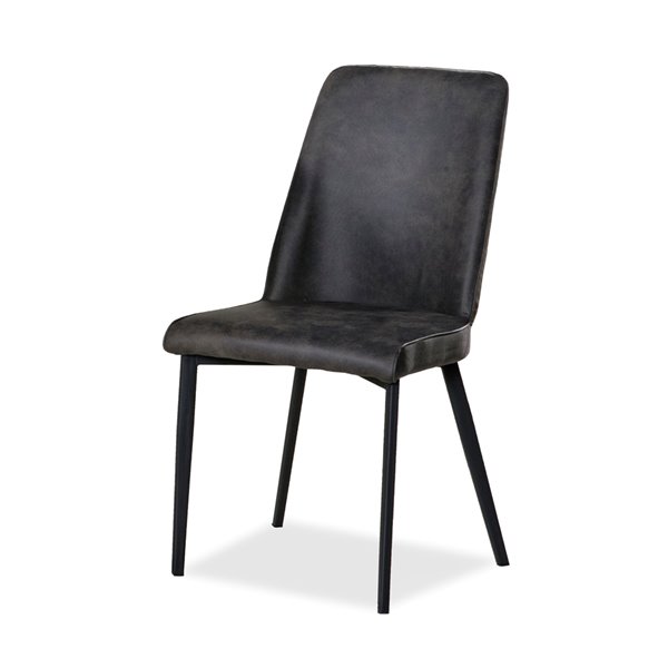 Chaises traditionnelles Arabica de HomeTrend, noir, ensemble de 2