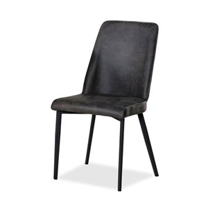 Chaises traditionnelles Arabica de HomeTrend, noir, ensemble de 2