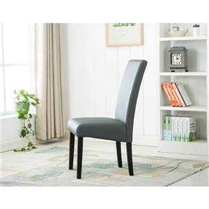 Chaises contemporaines Jarvis de HomeTrend, marron, ensemble de 2