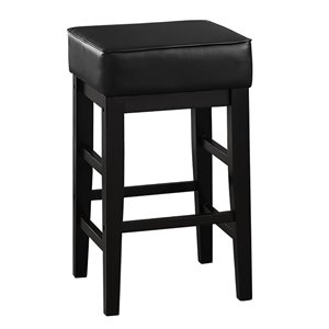Mazin Industries Pittsville Bar Stools - Counter Height (22-in to 26-in) - Black - Set of 2