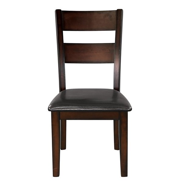 HomeTrend Atlanta Transitional Side Chair - Brown - Set of 2