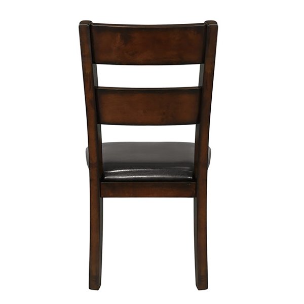 HomeTrend Atlanta Transitional Side Chair - Brown - Set of 2