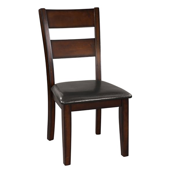 Chaises transitionnelles Atlanta de HomeTrend, marron, ensemble de 2