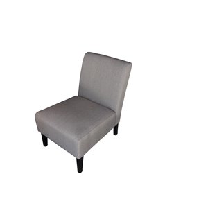 Mazin Industries Nadine Modern Linen Slipper Chair - Gray