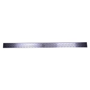 ToWo Linear Shower Drain - Grill Grid - 47-in x 3-in - Stainless Steel