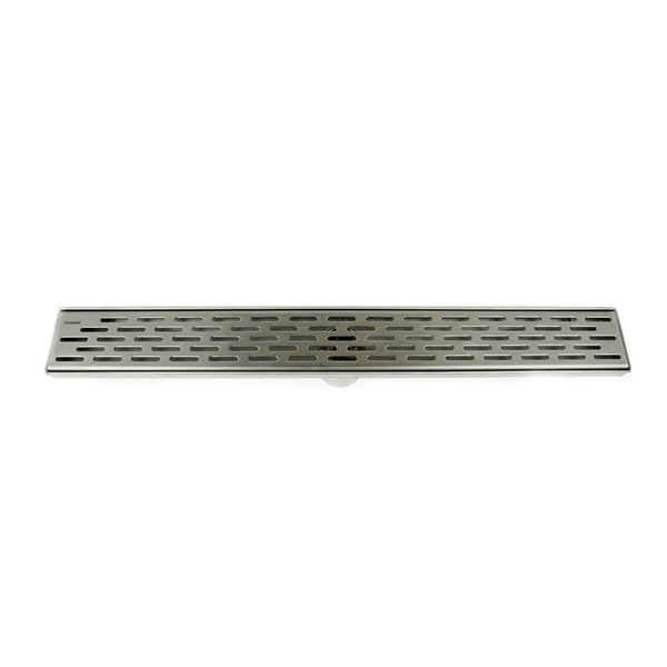 ToWo Linear Shower Drain - Grill Grid - 24-in x 3-in - Stainless Steel