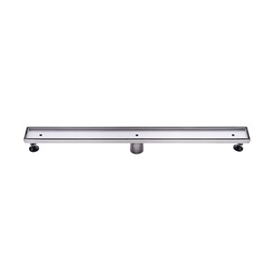 ToWo Linear Shower Drain - Tile-In - 36-in x 3-in - Stainless Steel