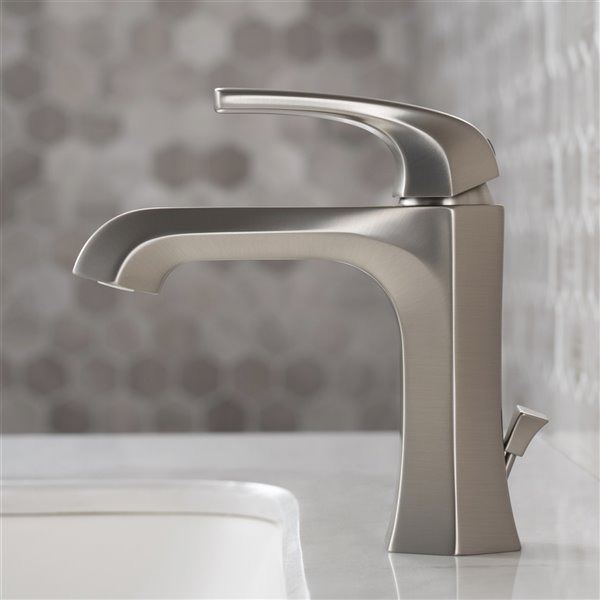 Kraus Esta Single Handle Faucet with Drain - 2 Pack - Stainless Steel