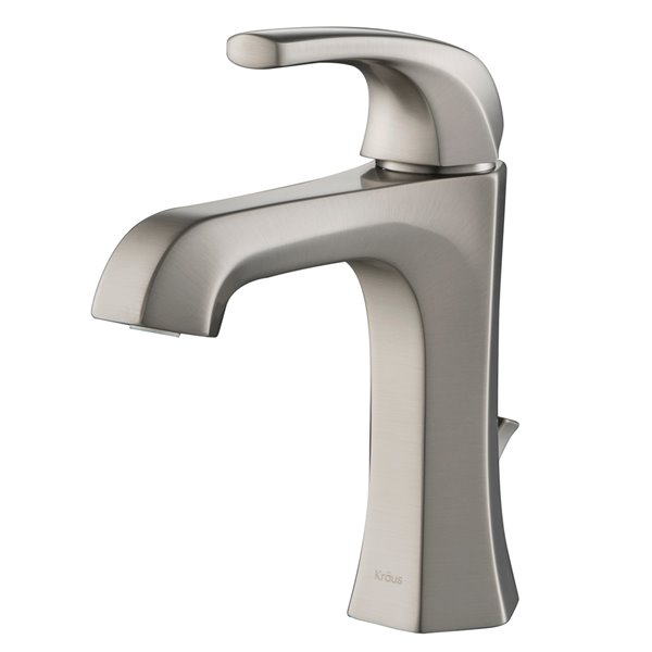 Kraus Esta Single Handle Faucet with Drain - 2 Pack - Stainless Steel