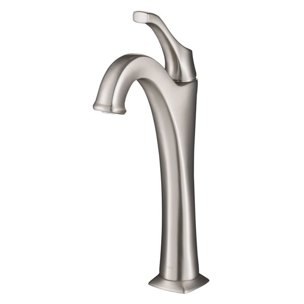 Kraus Arlo Single Handle Faucet with Pop Up Drain - 2 Pack - Brushed Nickel