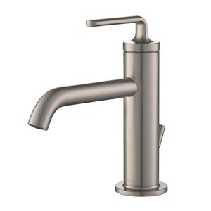 Kraus Ramus Single Handle Bathroom Faucet with Drain - Stainless Steel