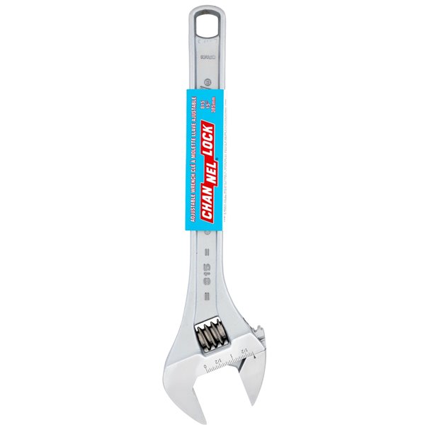 Channellock 15-in Adjustable Wrench - Steel