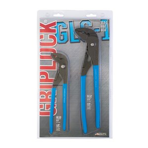 Channellock Tongue and Groove Griplock 2-Pack Groove Joint Plier Set