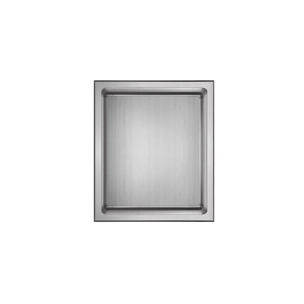 Akuaplus Bath Shower Niche - 12-in x 14-in - Polished Stainless Steel