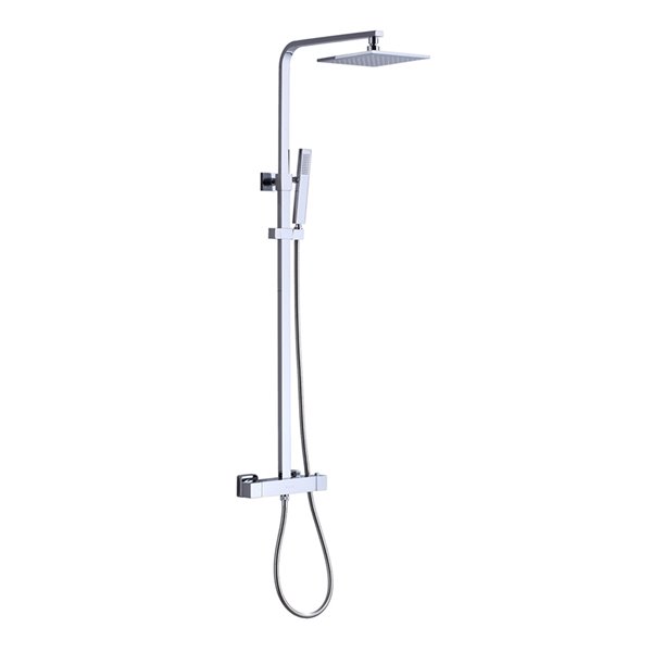 Image of Akuaplus® | Elite Shower Faucet With Hand Shower - Sliding Rail - Chrome | Rona