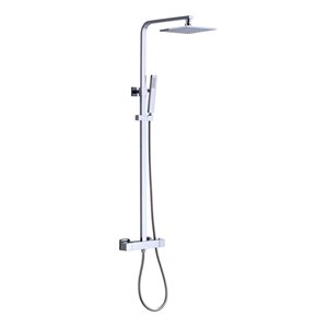 akuaplus® Elite Shower Faucet with Hand Shower - Sliding Rail - Chrome