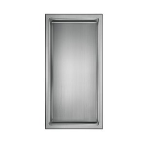 Akuaplus Bath Shower Niche - 12-in x 24-in - Polished Stainless Steel