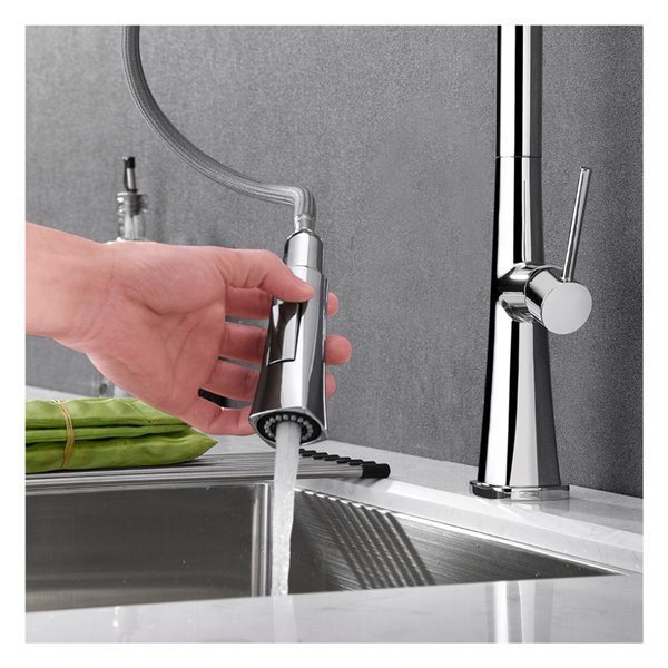 akuaplus® AIMI 1-Handle Kitchen Faucet - Chrome