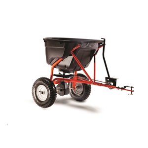 Épandeur tractable Agri-Fab pour tracteur à pelouse, capacité de 130 lb
