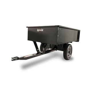 Agri-Fab 12-cu ft Black Steel Dump Cart for Lawn Tractor
