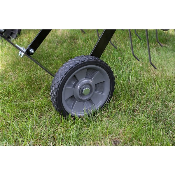 Tow-Behind Dethatcher 48 in Lawn Garden Adjustable Mounting Clippings 