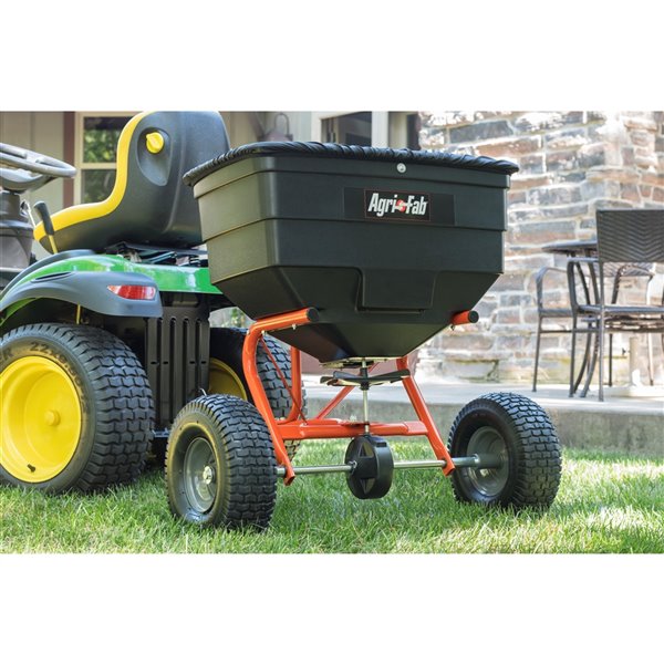 Épandeur Remorqué Pour Quad/ATV 12V - Trémie 45,3L (38kg), 560 Tr/min - Pour Graines, Engrais, Sel, Sable
