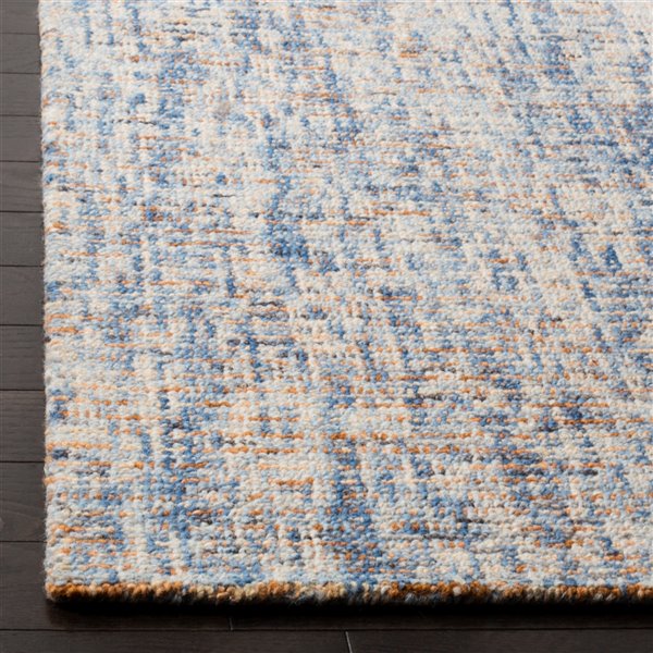 Safavieh Abstract Rectangular Area Rug - Handcrafted - 4-ft x 6-ft - Dark Blue/Rust