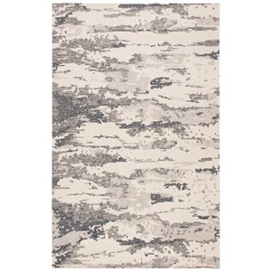 Safavieh Abstract Rectangular Area Rug - Handcrafted - 4-ft x 6-ft - Charcoal/Ivory