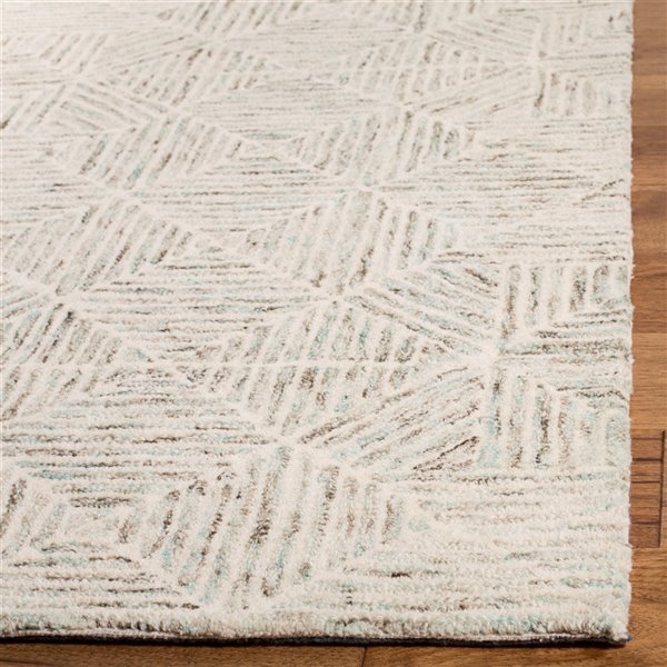 Safavieh Abstract Rectangular Area Rug - Handcrafted - 5-ft x 8-ft - Light Blue