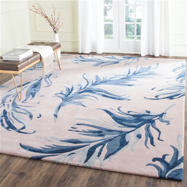 Safavieh Allure Rectangular Area Rug - Handcrafted - 8-ft x 10-ft - Beige/Blue