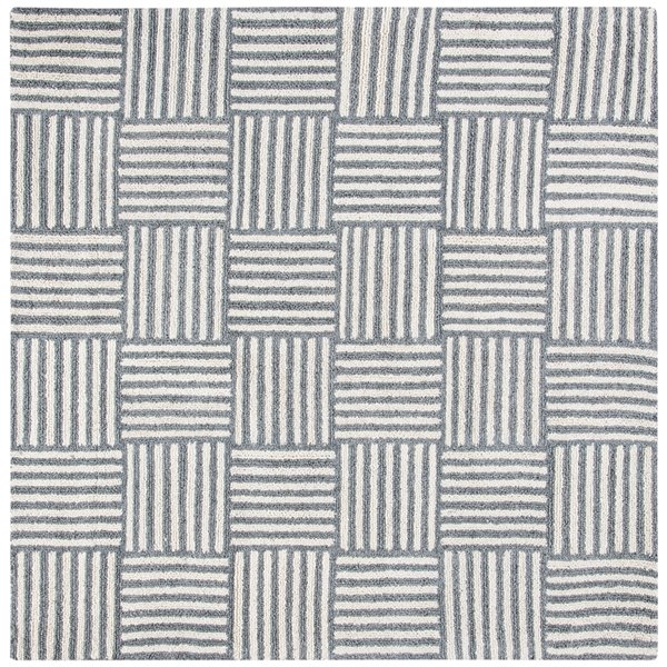 Safavieh Abstract Square Area Rug - Handcrafted - 6-ft x 6-ft - Dark ...