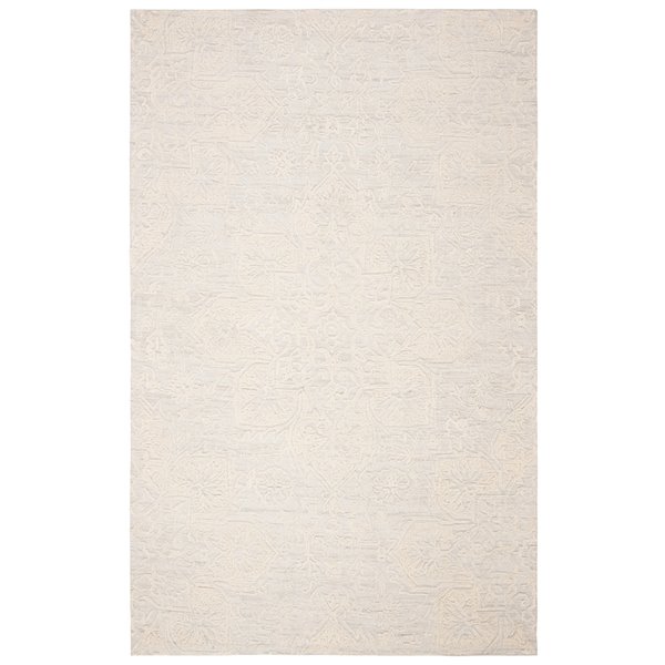 Safavieh Abstract Rectangular Area Rug - Handcrafted - 4-ft x 6-ft - Ivory/Beige