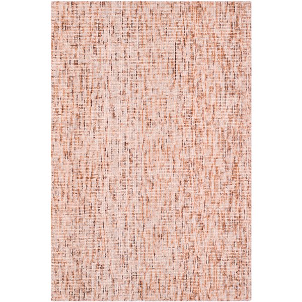 Safavieh Abstract Rectangular Area Rug - Handcrafted - 4-ft x 6-ft - Beige/Rust
