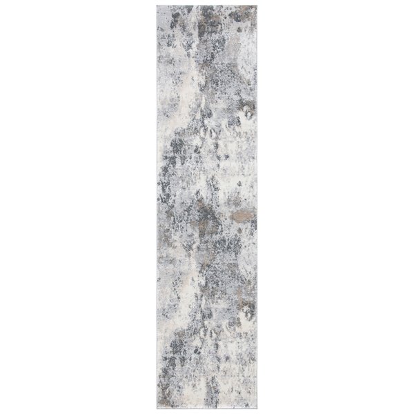 Safavieh LGN522A-28 Lagoon Runner - Rectangular - 2-ft x 8-ft - Ivory/Gray